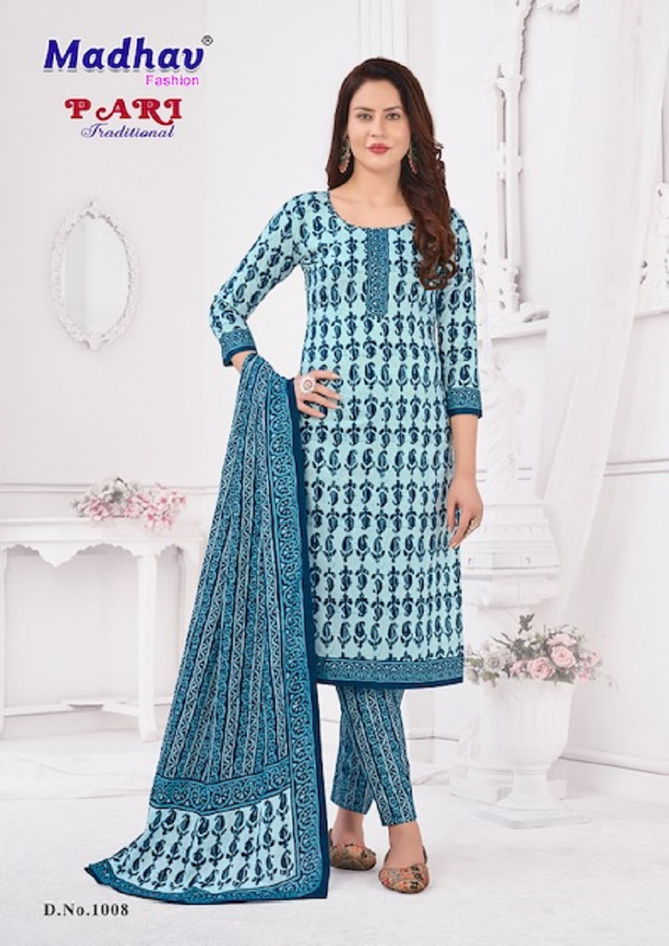 Madhav Pari Traditional Vol 1 Printed Cotton Readymade Suits
